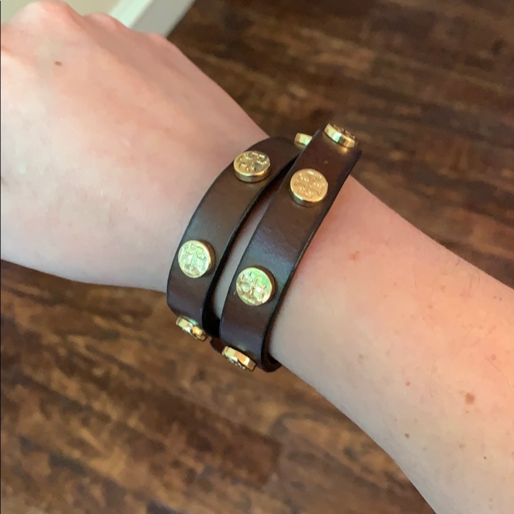 Tory Burch Leather Wrap Bracelet